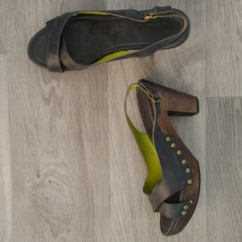 Boden wooden sling back sandals